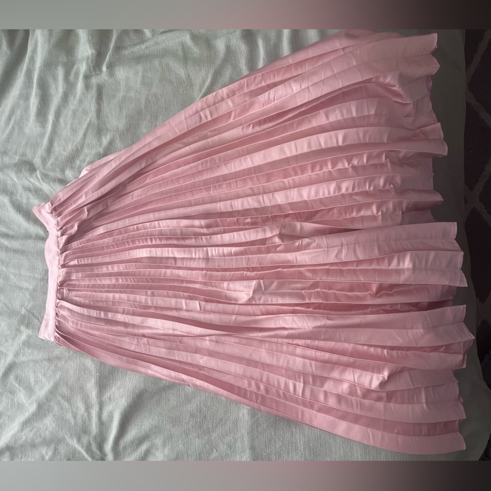 Altar’d State Soft Pink Pleated Skirt